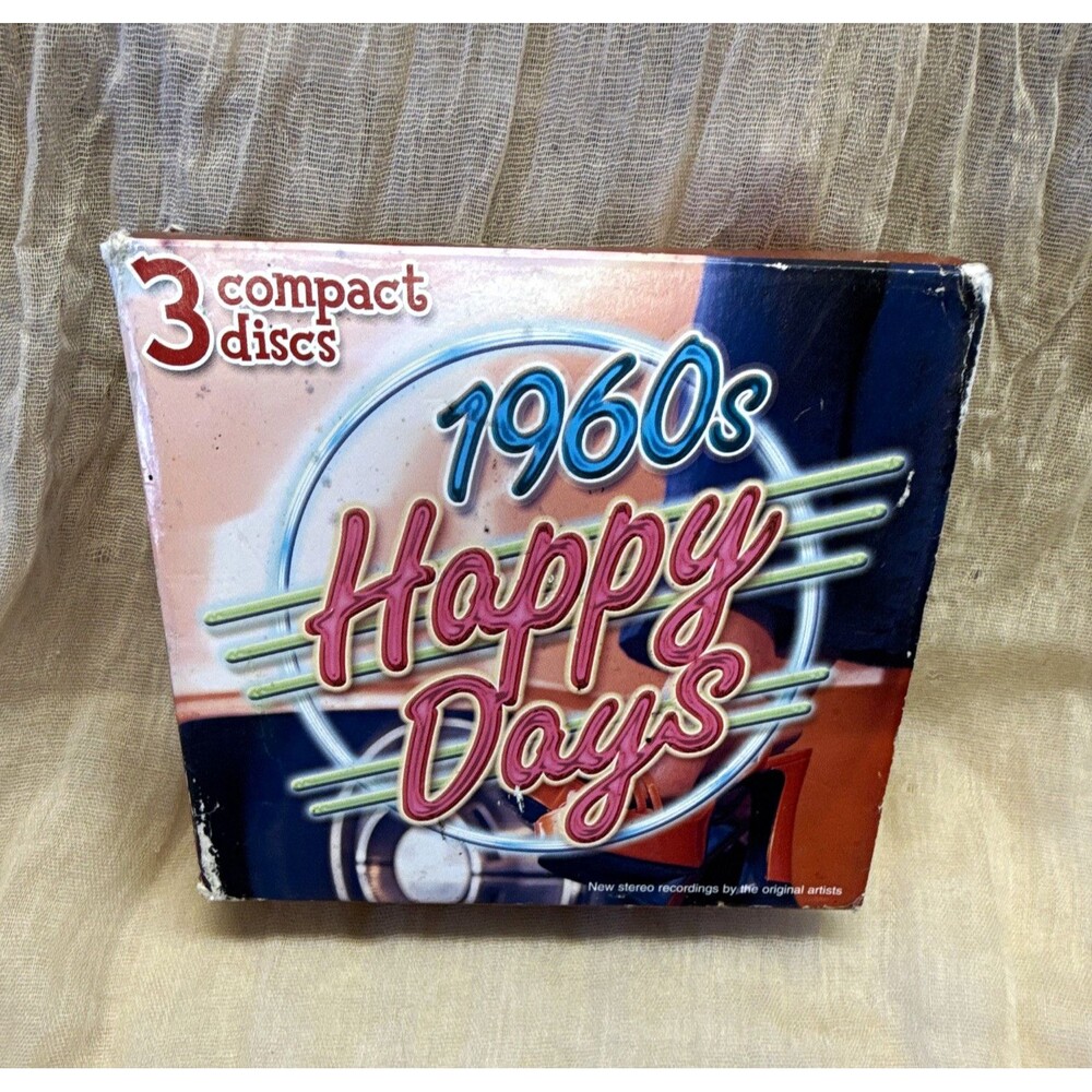 1960's Happy Days Various Artists 3CD Box Set Compilation Madacy 2003